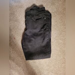 Northern Reflections size 12 petite pull on black straight leg jeans